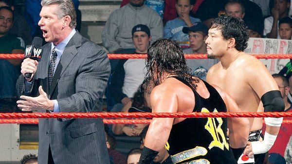McMahon shockingly stopped the 'boring' match.